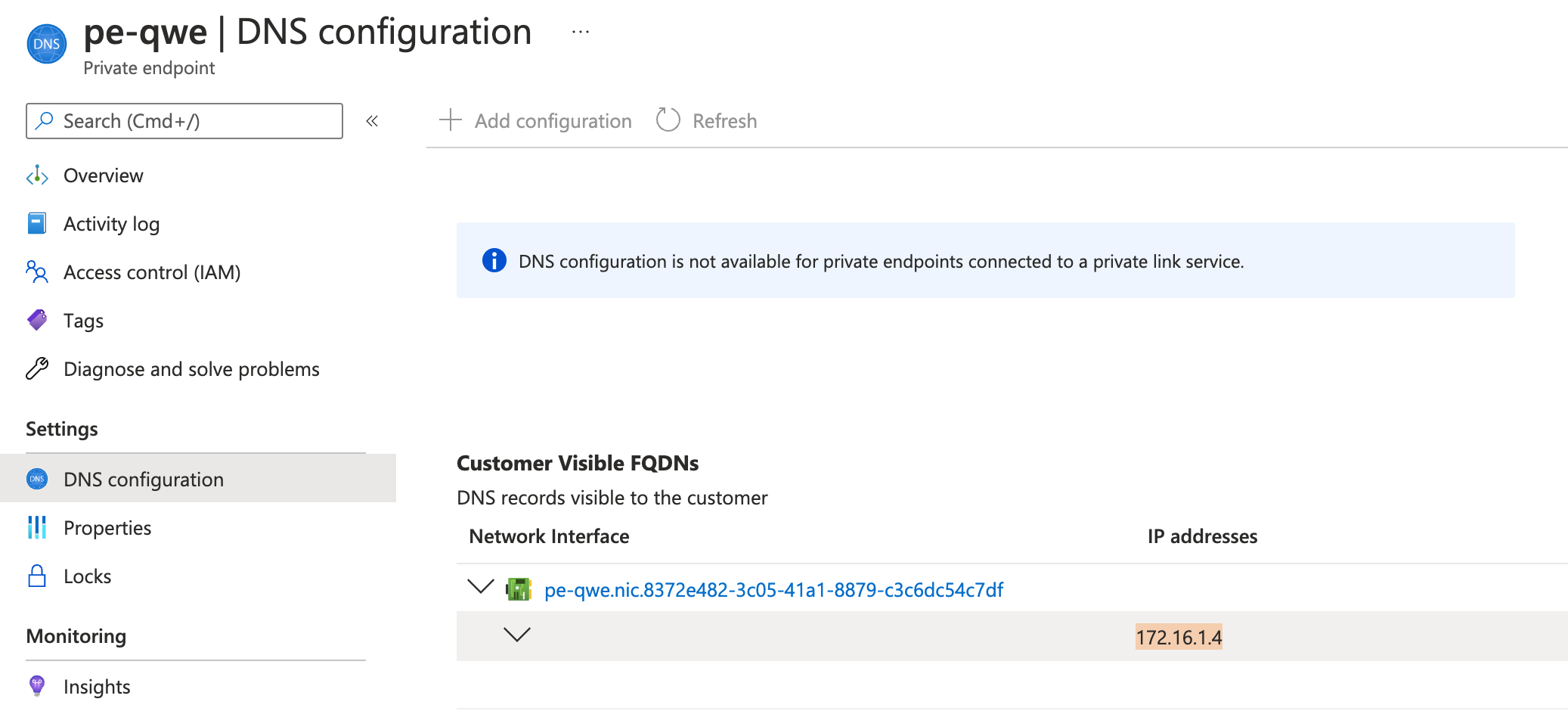 dns configuration