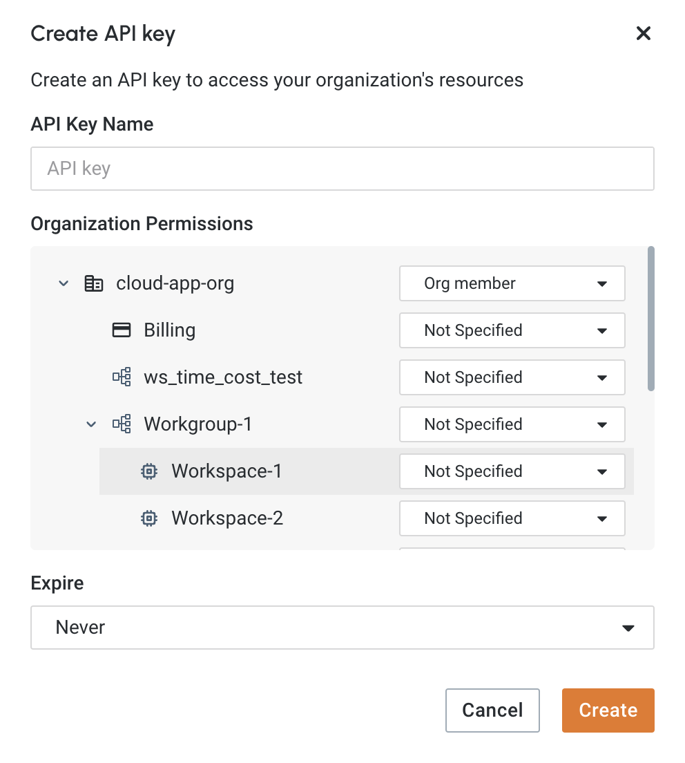 create api key