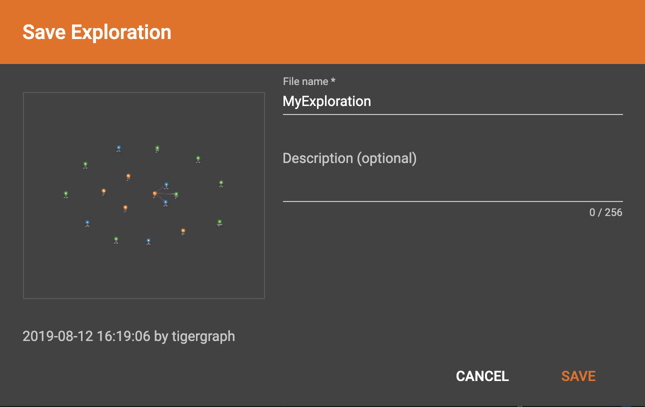 save exploration result