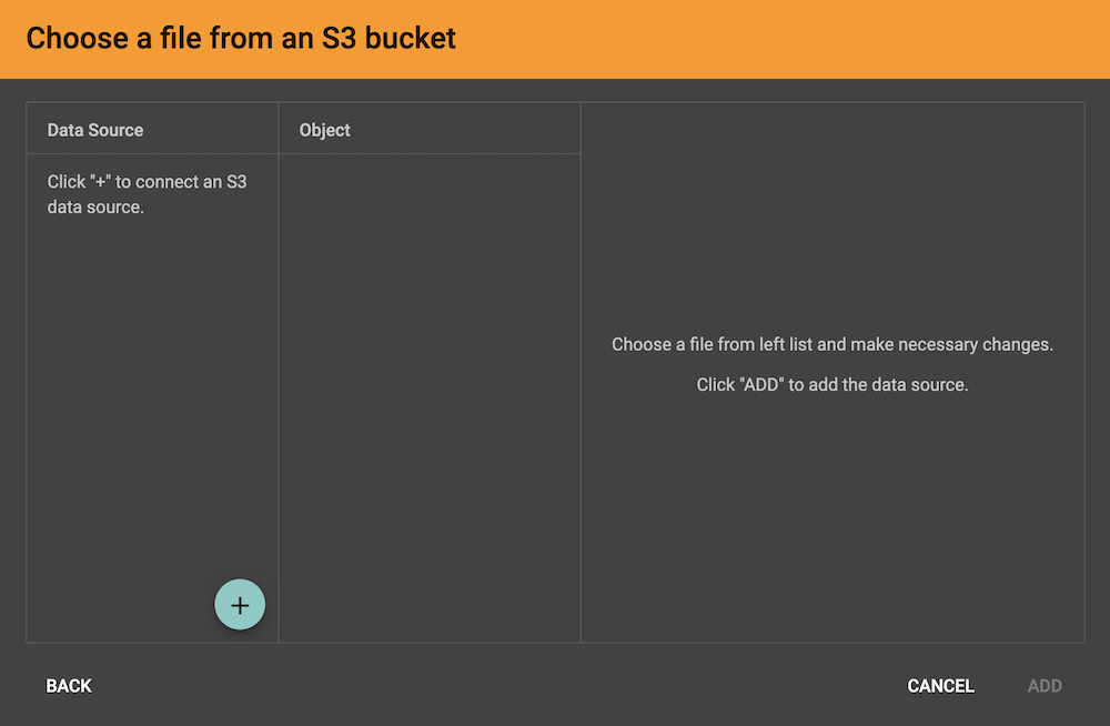 choose file from s3 bucket
